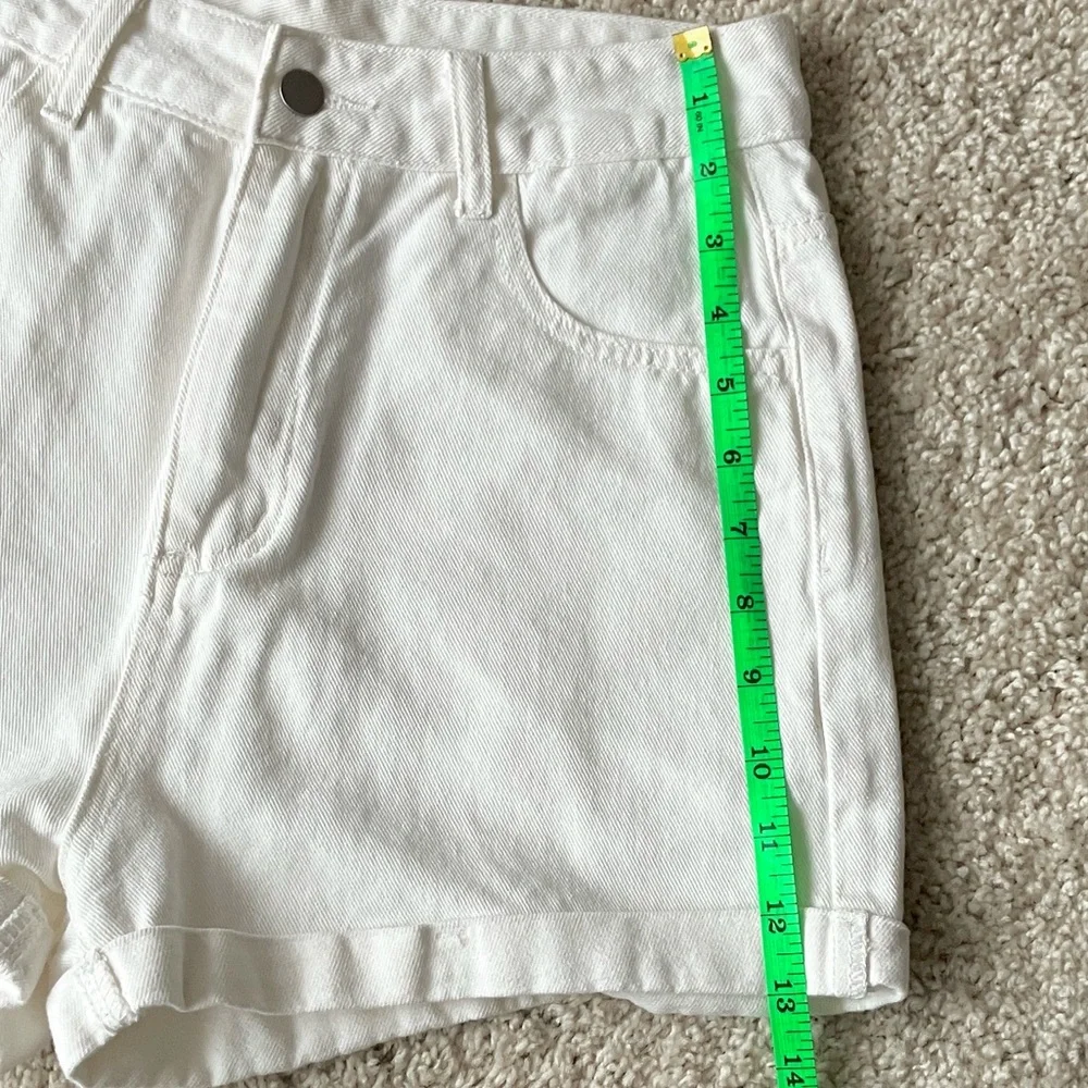 Shein | White Denim Women's Shorts - Picture 3 of 8